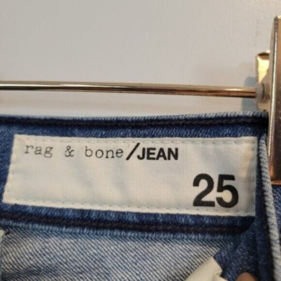 Rag & Bone | Mazie Jean High Rise Skinny Leg in Double Indigo Side Stripe - Picture 4 of 9